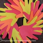 Hand print Autumn wreath