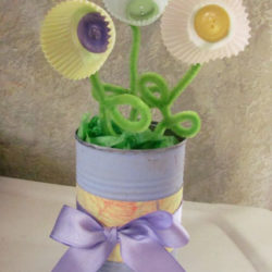 Mother’s day craft – cupcake flower vase