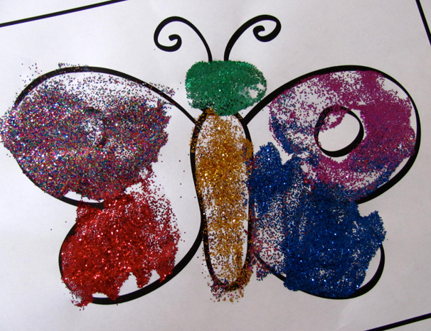 glitter butterfly