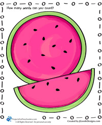 watermelon coloring page