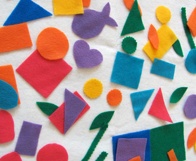 Felt Play Shapes - Things to Make and Do, Crafts and Activities