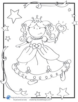 Princess coloring page