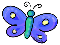 dark blue butterfly clipart by JGoode