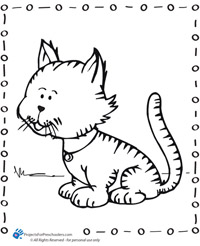 Cat coloring page Cat coloring page