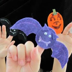 Easy Halloween finger puppets