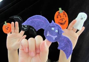 Halloween finger puppets