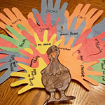 Thankful handprint turkey