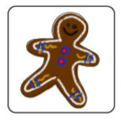 Decorate a paper gingerbread man