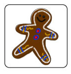 Decorate a paper gingerbread man