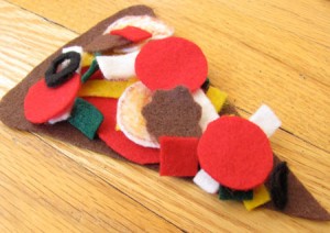 felt pizza play set