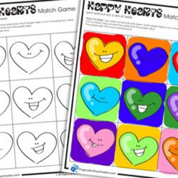 Happy Hearts Valentine matching game