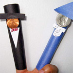 Presidents Day finger puppets