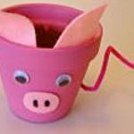 clay pig pot