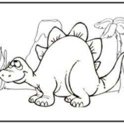 Dinosaur coloring page