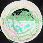Paper plate Easter basket