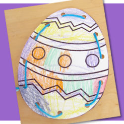 Easter Egg Threading Card