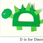 Dinosaur craft from Homeschool Creations