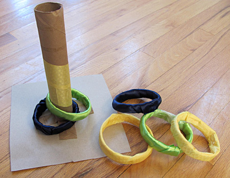 Make your own ring toss game - Projects for Preschoolers