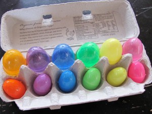Sorting Easter eggs