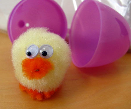 make a cute fuzzy chick