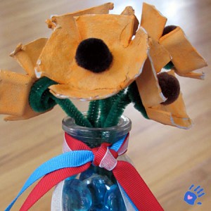 Poppy bouquet craft for Memorial Day