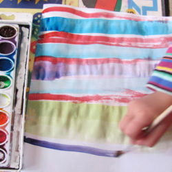 Painting patterns with water colors