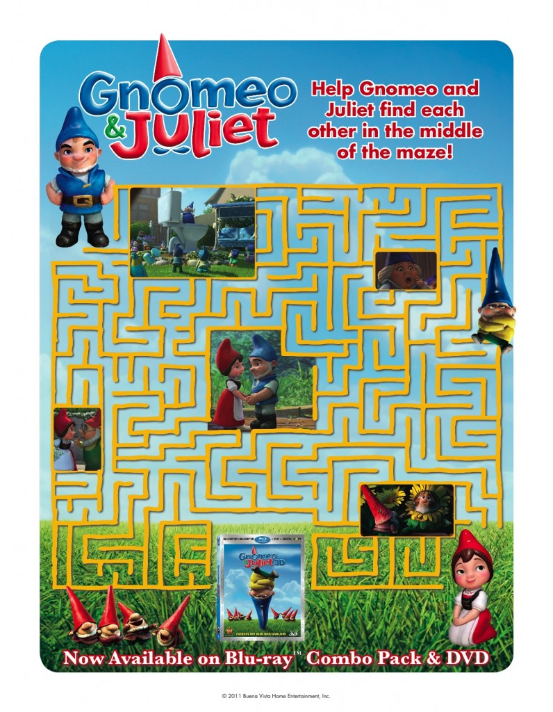 Gnomeo and Juliet maze printable Gnomeo and Juliet maze printable