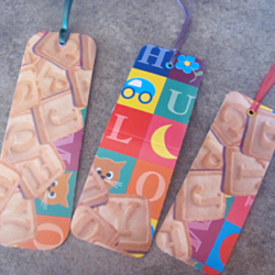 Alphabet cookie bookmarks