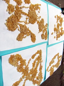 Making cereal art