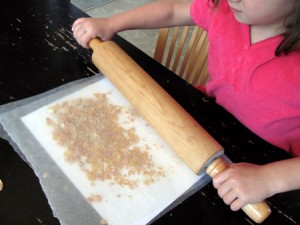 Rolling pin and cereal