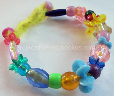 Colorful Beaded Friendship Bracelets for Kids - Projects with Kids