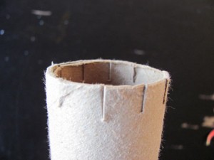 cut top of tube