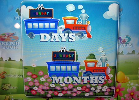Learning the calendar with 15 in 1 iPad app Learning the calendar with 15 in 1 iPad app