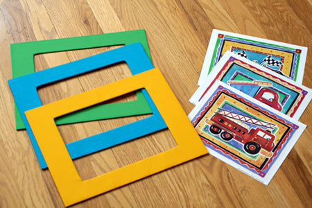 DIY matting kids art - Projects for Preschoolers