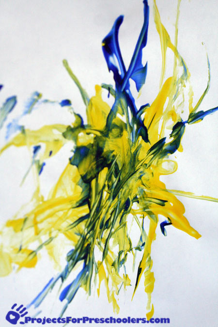 Spaghetti painting art Spaghetti painting art