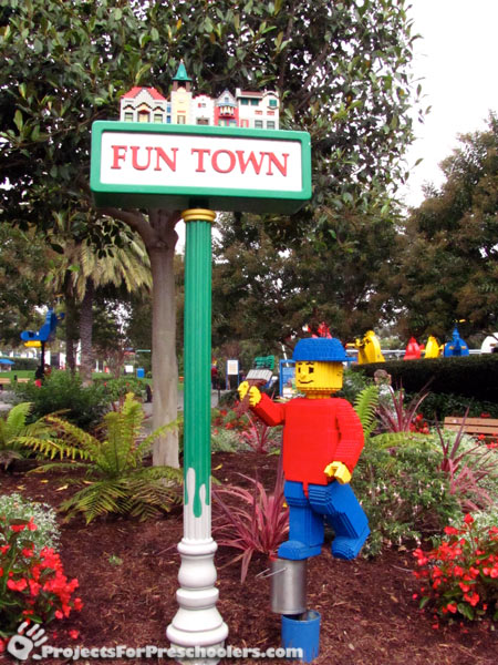 LEGOLAND California Fun Town sign