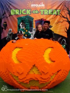 LEGOLAND California giant LEGO pumpkin for Brick-or-Treat