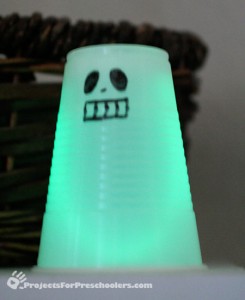 Green glowing ghost