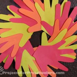 Handprint Autumn wreath