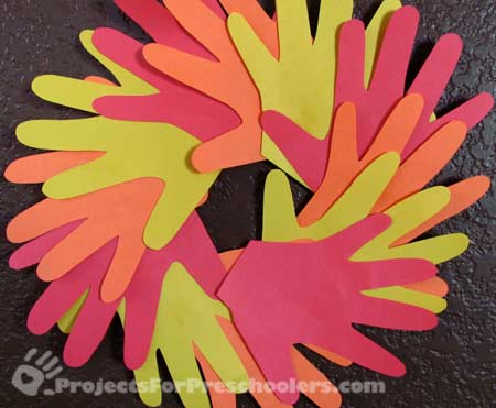 Handprint Wreath Activity