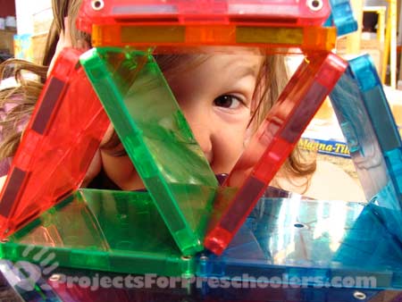 Looking through Magna-Tile structure Looking through Magna-Tile structure