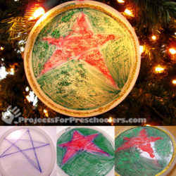 Plastic lid ornaments