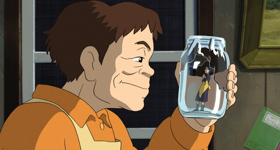 Secret world of Arrietty - mother captured in a jar Secret world of Arrietty - mother captured in a jar