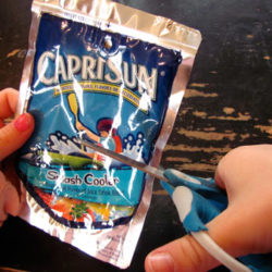 Crafting with Capri Sun pouches