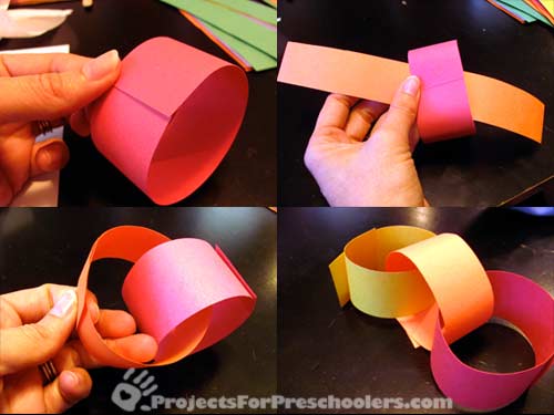 Making a Rainbow Paper Chain Making a Rainbow Paper Chain
