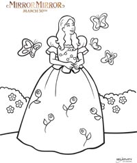 Mirror Mirror Snow White coloring page