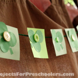 Shamrock and 4 Leaf Clover Garland