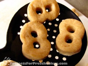 cook doughnuts in oil (adults only)