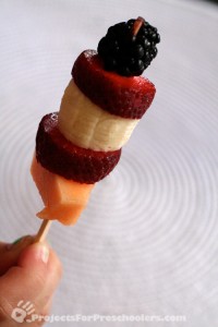 food craft - fruit kabob