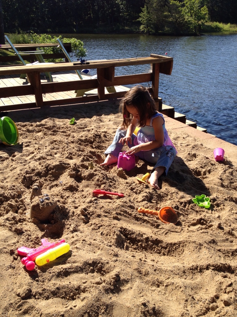 Playing in the sand